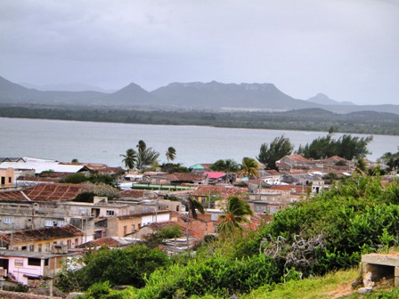 Vista de la Bahía de Gibara. Costa norte de la provincia Holguín.